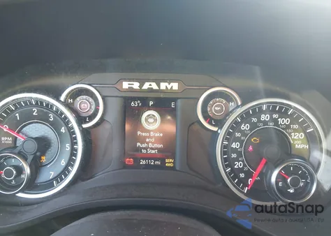 2023 Ram 1500 Big Horn 4X4 5'7 Box z USA, uszkodzony, nr VIN 1C6RRFFG9PN524451